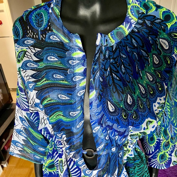 NWOT Peacock Coverup Tunic - Picture 8 of 10